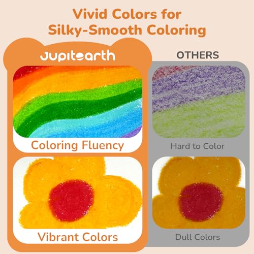 JUPITEARTH 48 Color Twist Crayons for Toddlers 1-3, Silky Crayons for Kids 4-8, Non-Toxic Washable Crayon, Ultra-Silky Easy-Grip Art Supplies, Ideal Coloring Gift for Boys and Girls by JUPITEARTH - Image 3