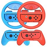 Numskull Steering Wheels and Comfort Controller Grips for Nintendo Switch Joy-Con, Racing Wheels for...