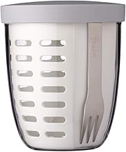 وعاء فواكه وخضروات بيضاوي الشكل من ميبال، لون أبيض