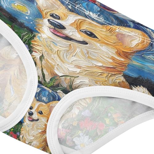 Cute Baby Corgi Dog Van Gogh Starry Night Toddler Girls's Underwear 2T 202b85834