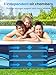 VISTOP Inflatable Pool for Kids & Adults | Oversized Thickened Large Swimming Pool with Seats and Backrests Family Summer Blow Up Water Pools - BPA-Free Backyard Water Park, Garden SPA Tub 120 inch