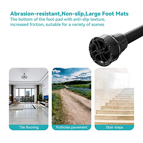 Forearm Crutches for Adults(1 Pair)，Adult Crutches Adjustable with Anti-Dorp Cuff，Aluminum Lightweight Arm Crutches Forearm for Adults，Foldable Muletas para Adultos，Crutch for Walking - Thumbnail 3