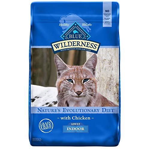 Blue Buffalo Wilderness Nature’s Evolutionary Diet High-Protein, Grain-Free Natural Dry Food for Adult Cats, Chicken, 11-lb. Bag