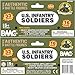 BMC CTS WW2 US Infantry Plastic Army Men - 33pc OD Green 1:32 Soldier Figures