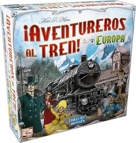Days of Wonder| ¡Aventureros al Tren! Europa Juego de Mesa | Embárcate en una Aventura ferroviaria por Toda Europa| A Partir de 8 Años | De 2 a 5 Jugadores | 30-60 Minutos por Partida | Español