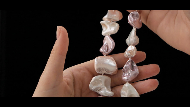 1 pezzo Collana importante multistrato alta lucentezza con perle a forma di asimmetrico , elegante regalo per donne | SHEIN ALIA