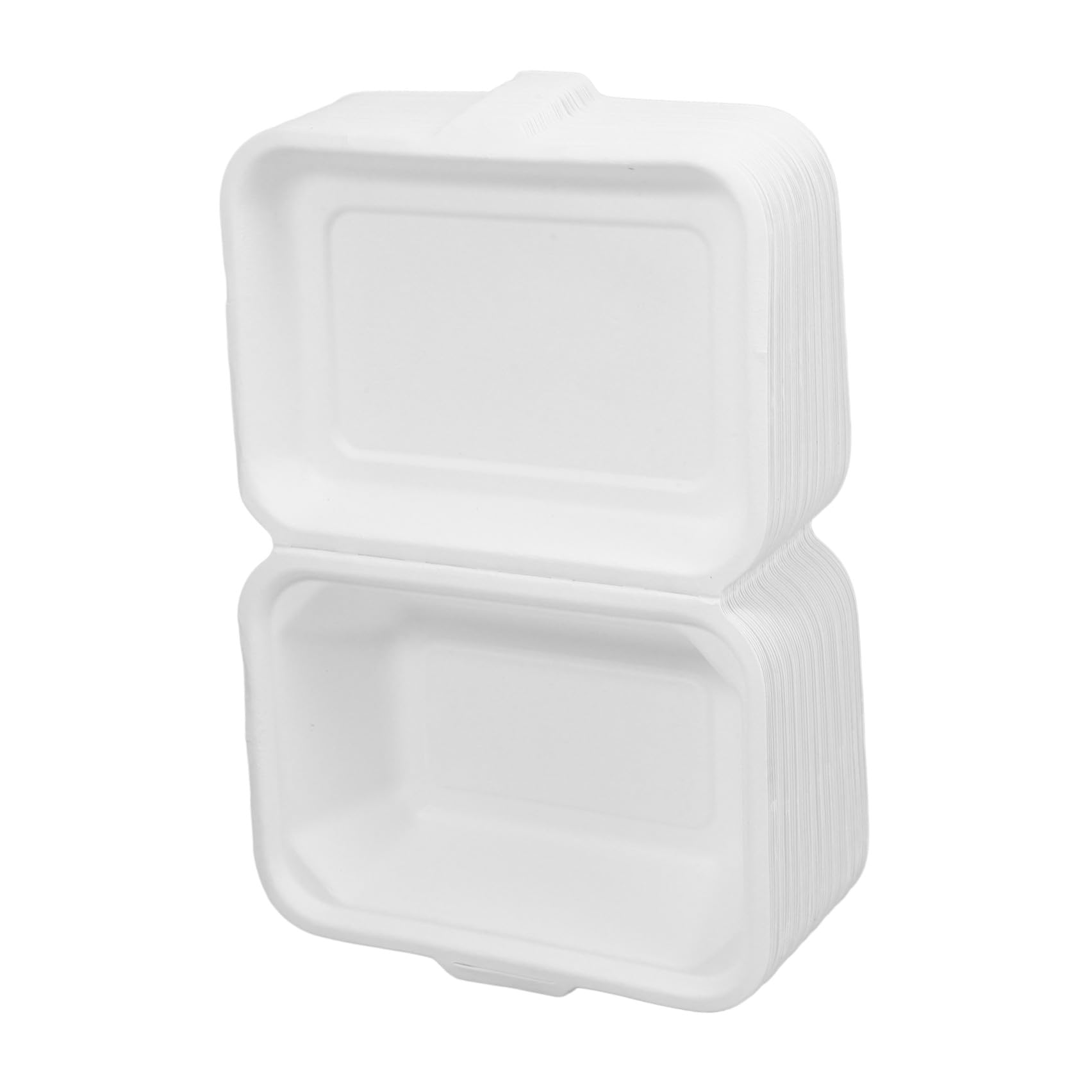 Scatole Monouso per Alimenti da Asporto 600ml, 50 Pezzi in Carta | Bianco, Capacità 600ml, Facili da Trasportare, per Confezionare Dolci e Pasti da Asporto