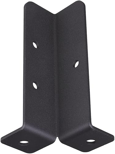 Miniatura 7 de 8 soportes de anclaje ajustables para postes de cubierta para postes de 1.5 x 1.5, 2 x 2, 2 x 4, 4 x 4, kit de soportes de base de madera