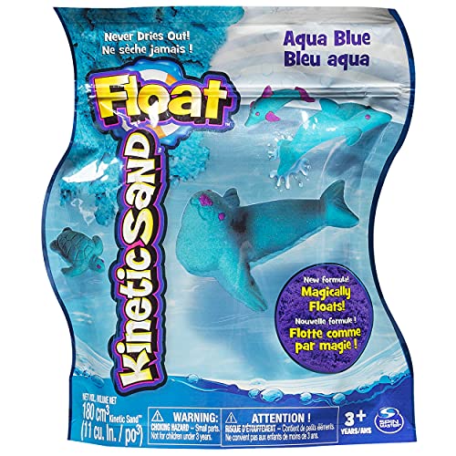 Kinetic Sand Float Reusable Pouch, Aqua Blue