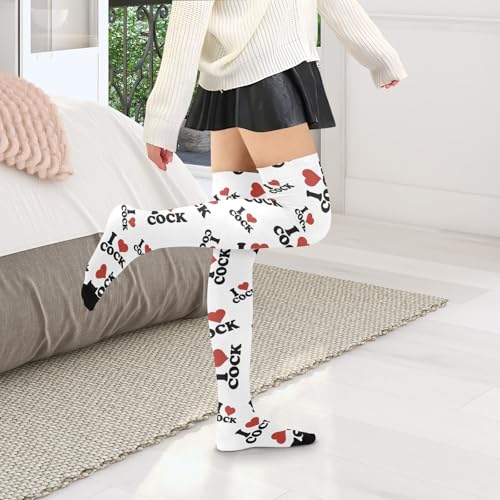 Image of Women's Thigh High Socks Long Over Knee Socks Thick Leg Warm Boot Stockings
