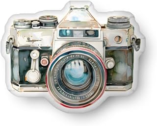 Photography Camera Custom-Shaped Pillow, Unique Photo Decor, Retro DSLR ...