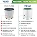 VEVA HEPA Filter Replacement 2 Pack - Compatible w/Dyson TP01, TP02, TP03 & BP01 Air Purifier Filters, Pure Cool Link Models.