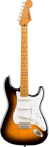 Fender Classic Vibe - Guitarra eléctrica de cuerpo sólido de 6 cuerdas, derecha, 2 colores Sunburst, Full (0374005500)