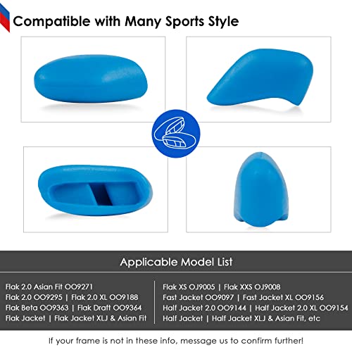 Image of BLAZERBUCK Replacement Nose Piece Pads for Oakley Flak Beta OO9363 Sunglasses