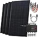 Solarway® Balkonkraftwerk 2000W komplett Steckdose - neuester 2000W Wechselrichter - Solaranlage Komplettset - 500W Solarmodule & Envertech & Zubehör