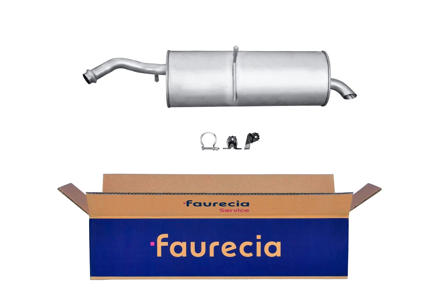 HELLA 8LD 366 032-021 Tłumik końcowy - Easy2Fit® Kit - z tyłu - jednoczęściowy - Komplet z elementami do montażu