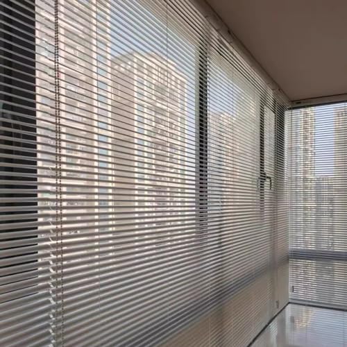 Persianas venecianas de aluminio, cortinas opacas con aislamiento térmico personalizable 6