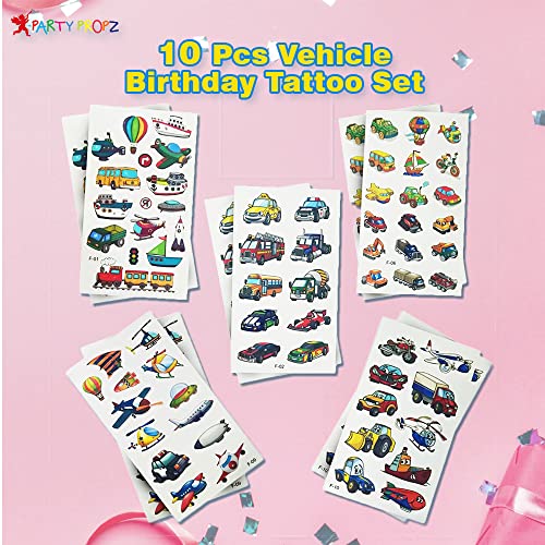Image of Party Propz Return Gifts For Birthday - 10 Sets, Car Theme Return Gifts for Kids | Car Theme Stickers | Tattoos for Boys | Tattoo for Boys | Sticker | Birthday Return Gifts for Kid