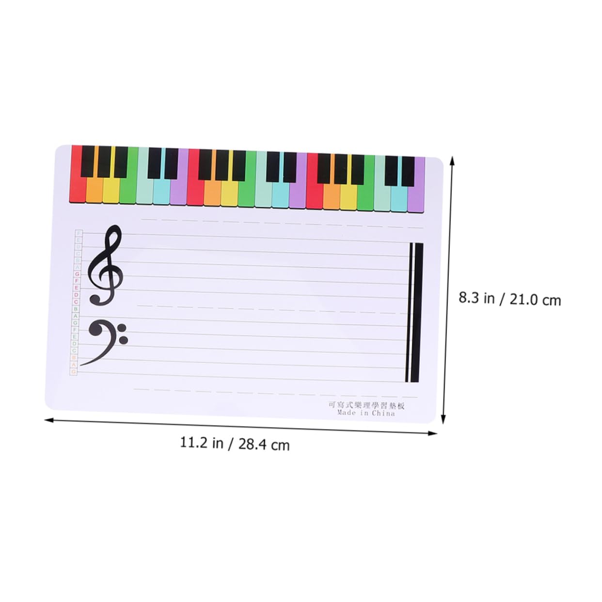 LALAFINA Erasable Music Teaching Set 3pcs Portable Stave Boards Waterproof Notation Tool for Music Practice
