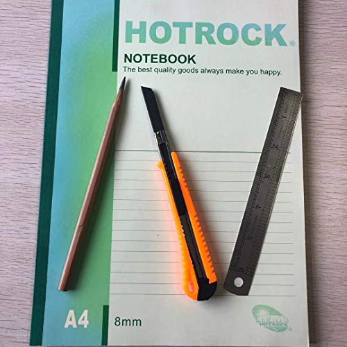 image for Zog Utility Knife with Ultra Sharp Black Blade, Retractable Box Cutter