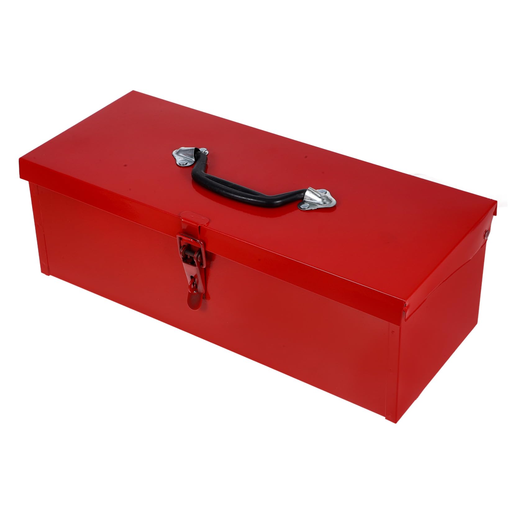 Kisangel Boîte à Outils Portable en Fer Rouge Poignée Confortable