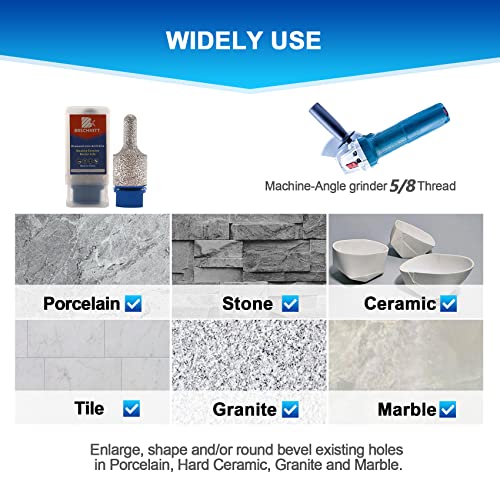 Diamond Finger Milling Bits,Brschnitt 3/8 Inch-1" (10Mm-25Mm) Dry Core Drill Bit With 5/8-11 Thread For Enlarging Shaping Existing Holes Of Porcelain Tile Ceramic Marble Granite Countertop #TOP2