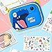 Kids Camera Instant Print Camera Christmas Birthday Gifts for Boys Toy Blue Dinosaur Camera Print Photo Camera with 3 Rolls Paper and 32GB TF Card
