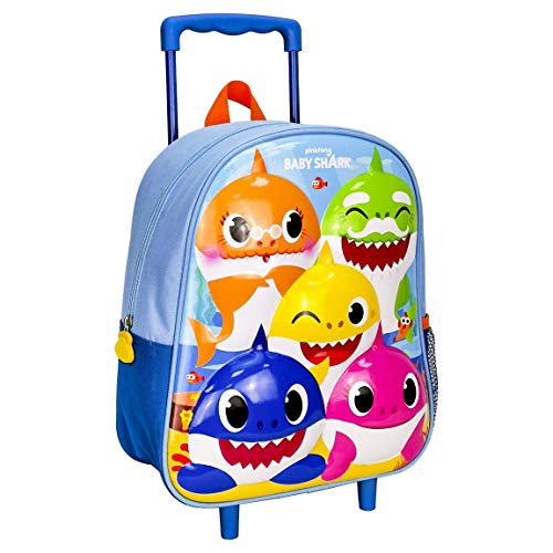 CERDÁ LIFE S LITTLE MOMENTS Infantil  Mochila con Carro 3D de Baby Shark Licencia Oficial