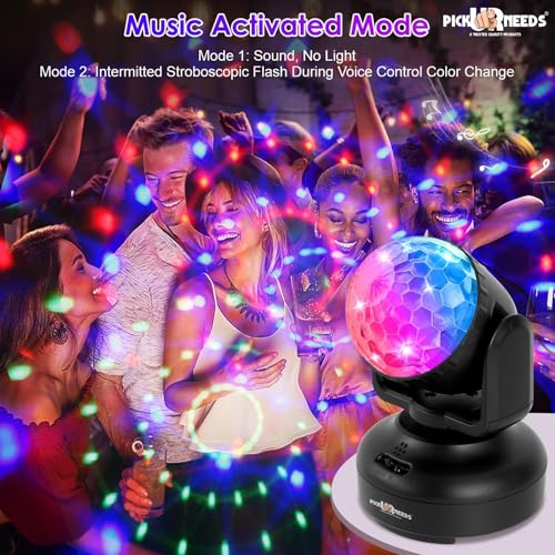 Image of Pick Ur Needs Mini LED Moving Head Light | RGB Color Disco Party Light | Stage DJ Laser Light with 3 Adjustment Modes for Home, Wedding, Bar & Festival