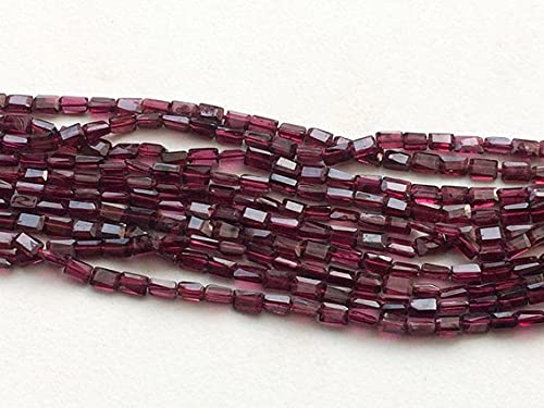 Garnat naturel en perles facettées de luxe pour création de bijoux raffinés