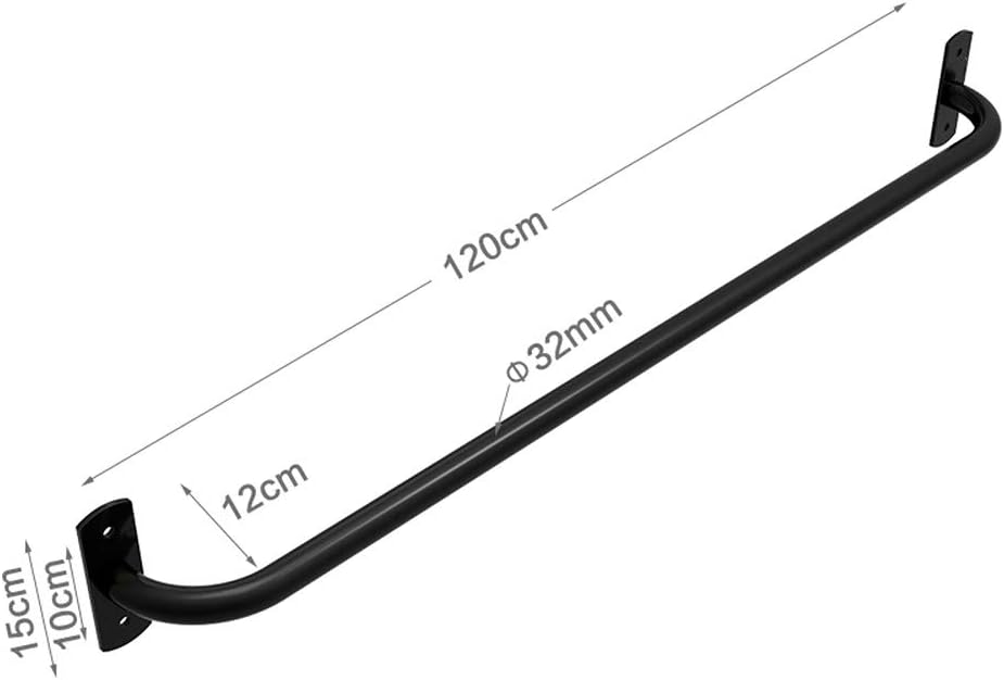 AGYH Wall-Mounted Horizontal Bar, Door Corridor Steel, Upper Body Muscle Strength Training Suspension Device, Safe Load 250kg, 75-120CM