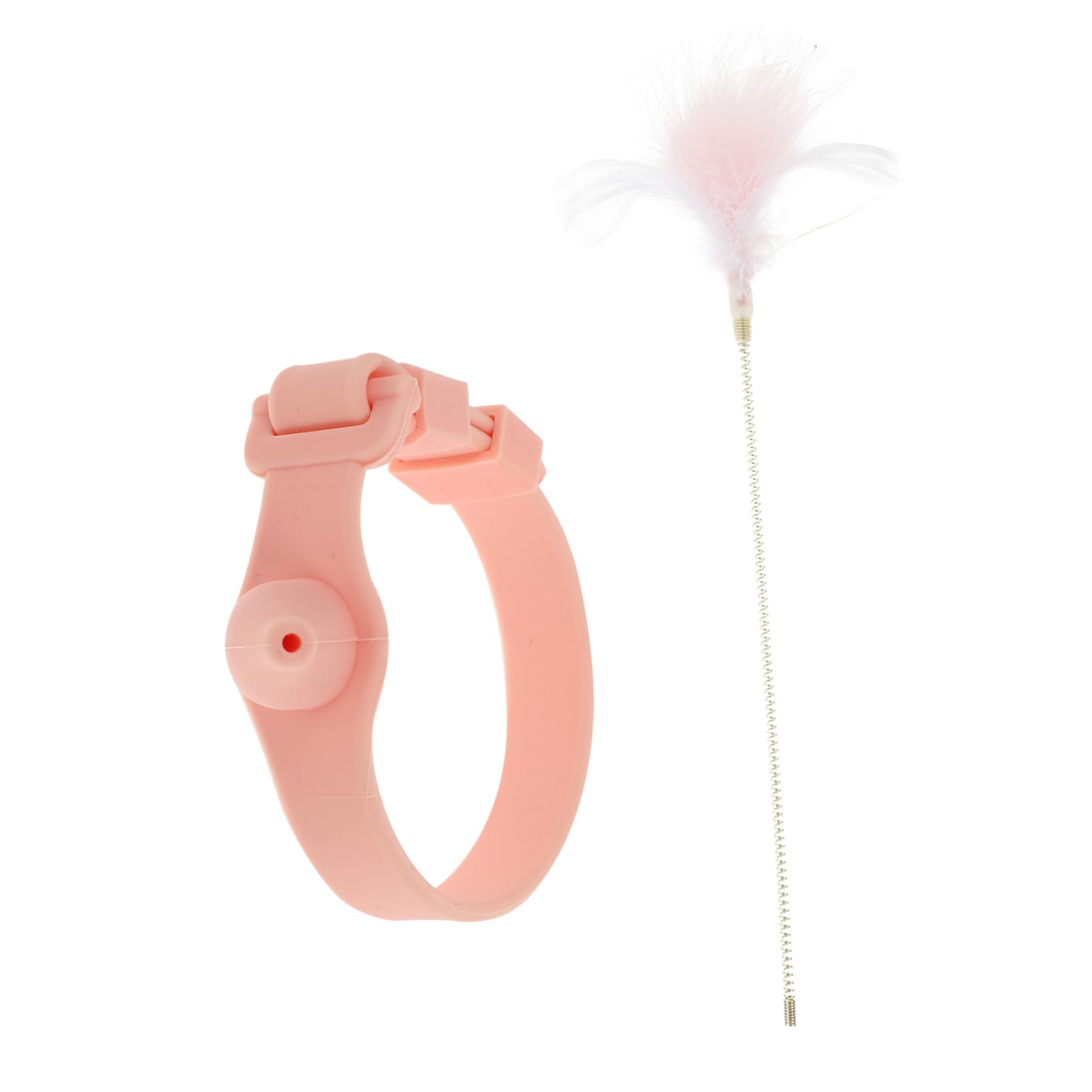 SUPVOX Interactive Cat Feather Teaser Wand for Indoor Cats and Kittens Durable Spring Design with Engaging Playtime for Cats Cat Feather Stick