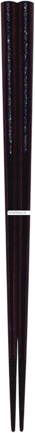 Tanaka Chopsticks Shop Wabi-Sabi Pearl-Crafted Dark Red No. 605128 Red 9.1 inches (23 cm)