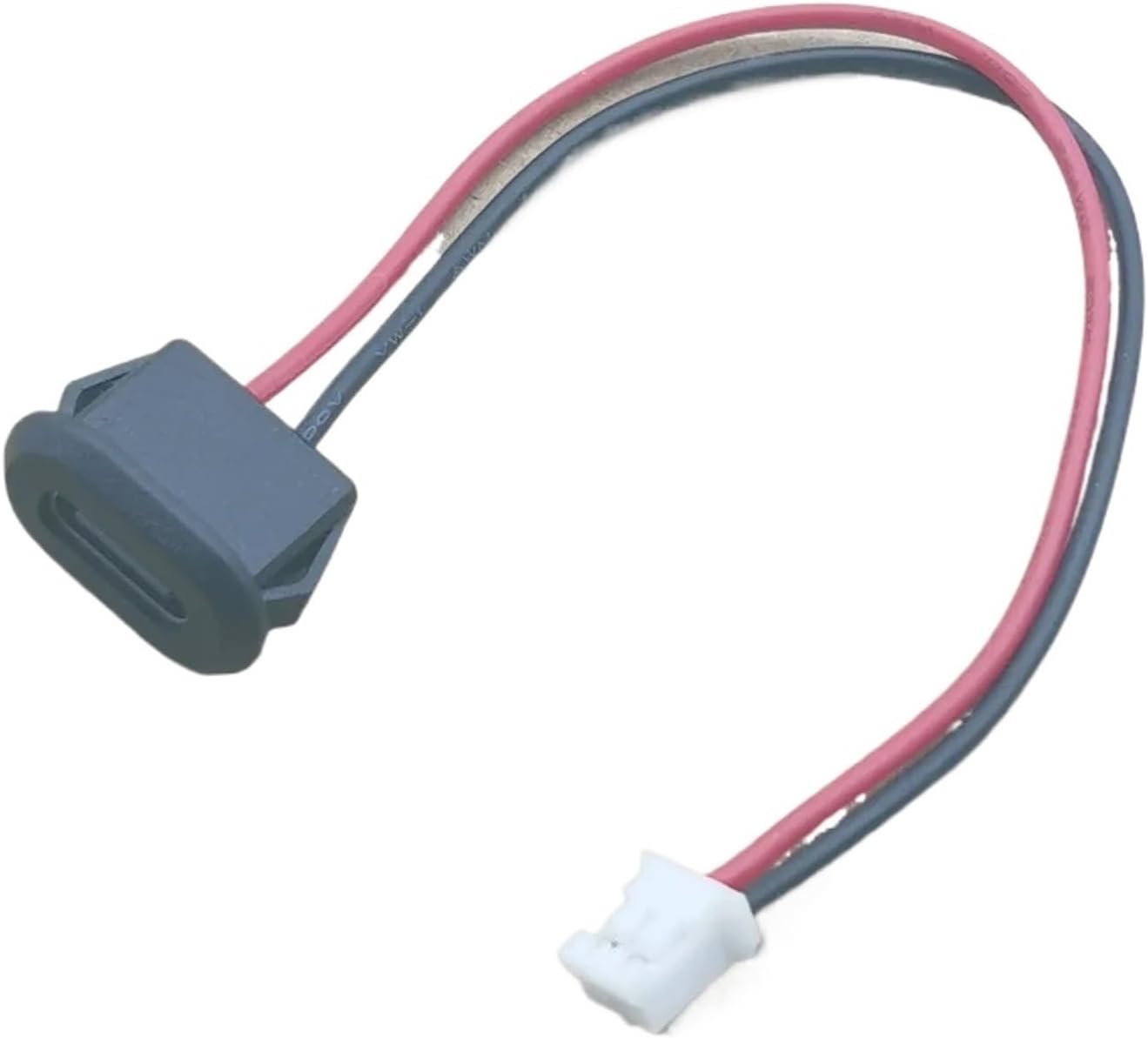 2Pin 4Pin USB Type C Connector Jack Female with Card Buckle 3A High Current Charging Jack Port USB-C Charger Plug Socket 2P 4P(4P-White)