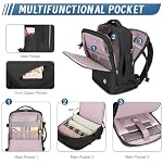 BAIGIO Damen Rucksack Handgepäck Flugzeug 15,6 Zoll Loptop Travel Backpack Modern Business Schulrucksack 45x30x24 Elegant Reiserucksack Handtasche mit Vielen Fächern für Schule Teenager Arbeit – Bild 5