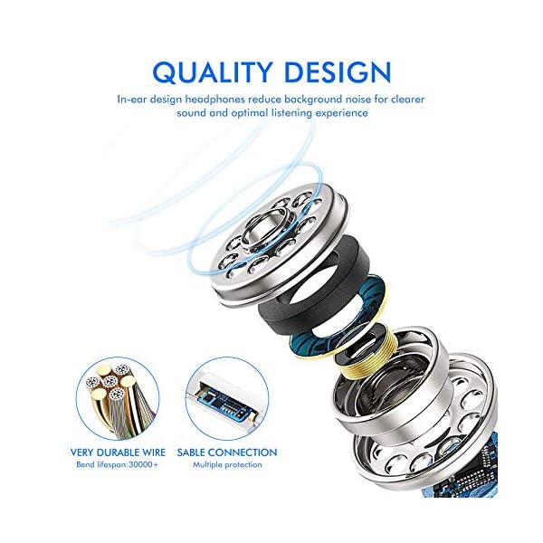 Headphones for iPhone,2 Pack Earbuds Wired Earphones with Built-in Microphone & Volume Control, Compatible with iPhone 14/13/12/11 Pro Max/Xs Max/XR/X/7/8 Plus - Image 4