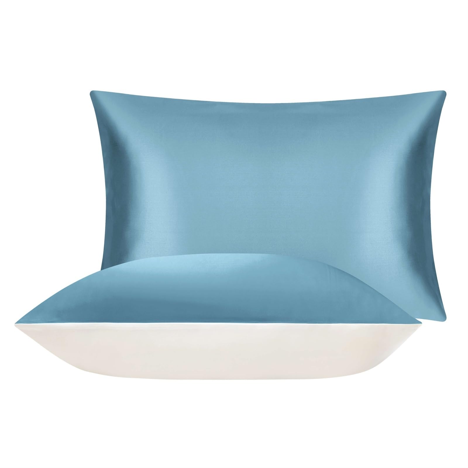 Silk Pillowcases, Pure Silk Pillowcase Multicolor 480x740mm For Sleeping Hair And Skin Health(Sky)