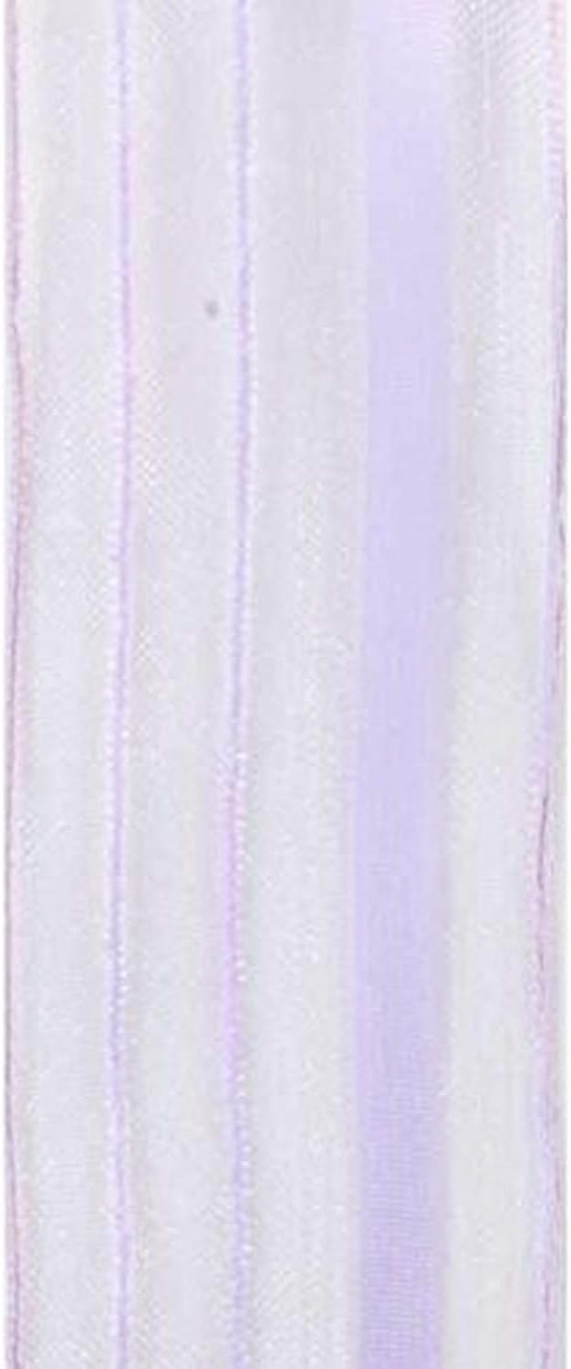 Berwick Offray Kempton Wired Edge Semi Sheer Ribbon, 1-1/2" x 50 yd, Lucite