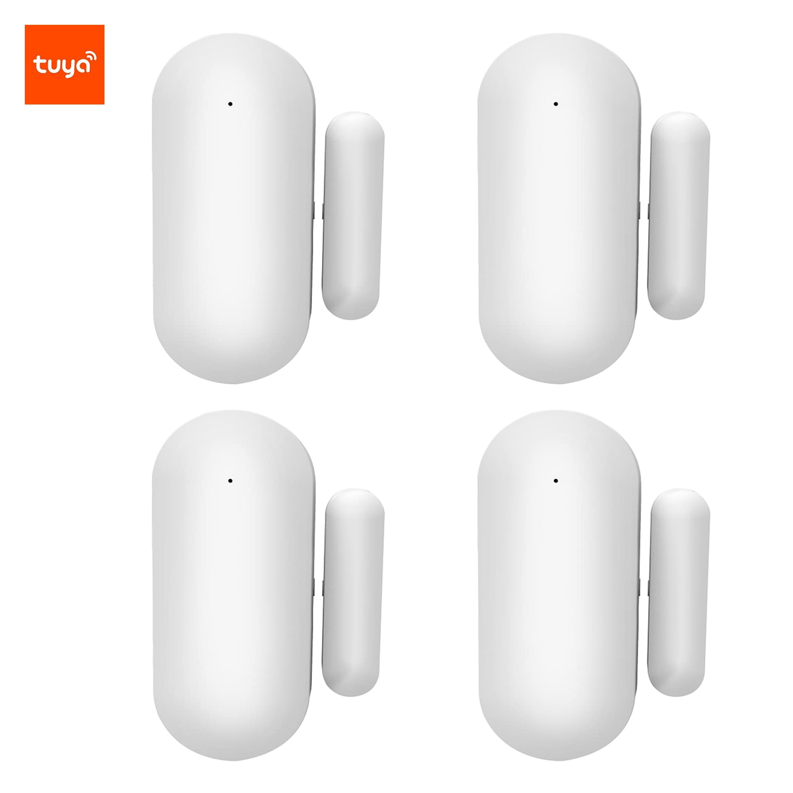 Allarme sensore porta finestra Smart WiFi, sensore rilevatore di ingresso magnetico per porta finestra wireless a contatto, allarme antifurto porta finestra sensore wireless