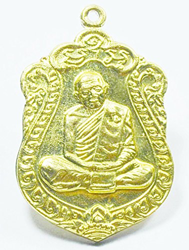 Thailand Amulet Thai Buddhist Lucky for Life Amulets Thai Gift Thai Amulets Magic Coin Lp Tim Back Wealth Yantra Thai Buddha Amulet