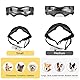 PETLESO Hundebrille für kleine Rassen, UV-Schutz, winddicht, Augenschutz, Haustier-Sonnenbrille mit verstellbaren Riemen, zum Autofahren/Outdoor-Aktivitäten, Schwarz