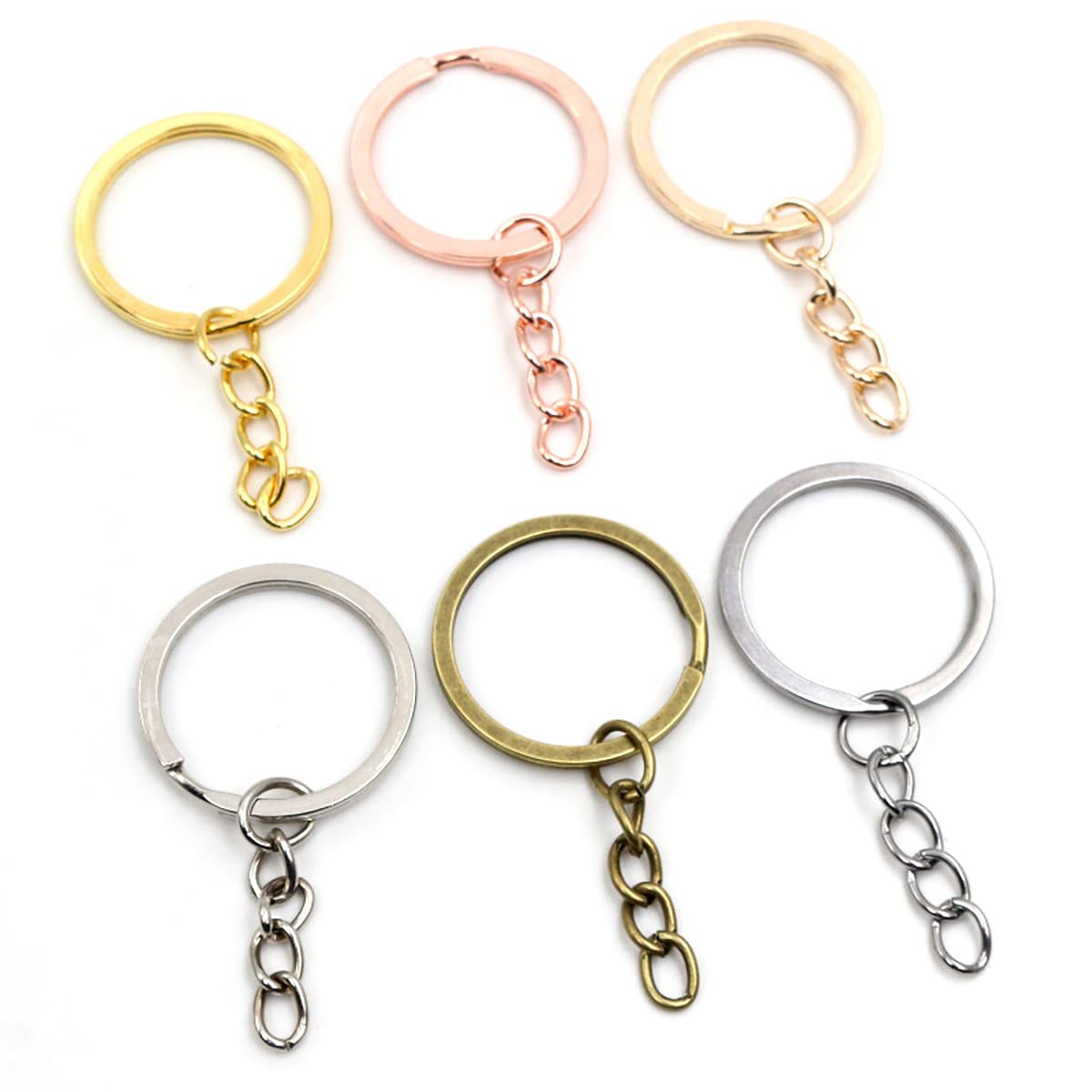 UANGLI 5 pz 30mm Portachiavi Anello per Gioielli Fai da Te Craft Making Portachiavi Borsa Chiusura Portachiavi Fatti A Mano Parte Accessori Materiali Forniture
