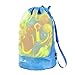 Borsa da Spiaggia, EocuSun Grande Borsa Lunga Durata per Sabbia Nuotare e Piscina e Deposito Giocattoli Bambini da Sabbia e Acqua (Blu)
