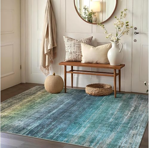 Tapis antidérapant lavable et doux pour salon moderne - 3
