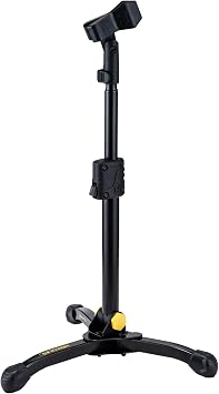 Hercules MS300B Low Profile Straight Microphone Stand with EZ Mic Clip
