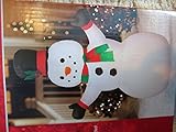 Gemmy 42" Home Accents Holiday LED Airblown Inflatable Snowman with Carrot Nose