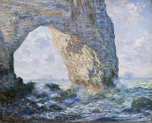 Cuadro el Manneporte de Claude Monet lienzo decorativo grande 60x90cm pintura para pared