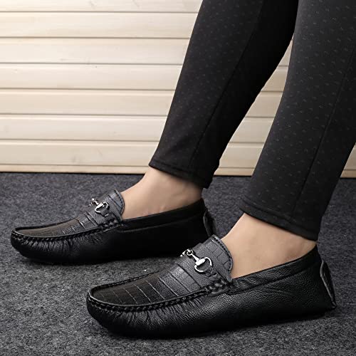 Image of Men's Synthetic Leather Material Casual Driving Loafer Buckle Shoes