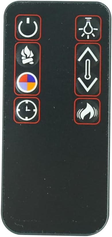 Hotsmtbang Replacement Remote Control Compatible for Real Flame 5950E-DW 5910E-DW G1200E-DW 3750E-O 7100E-M 5910E-W 5950E-W Fireplace Heater