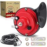 Roykaw Golf Cart 12 Volt Horn Kit Floor Mount Button for EZGO Club Car Yamaha, UTV, Boat